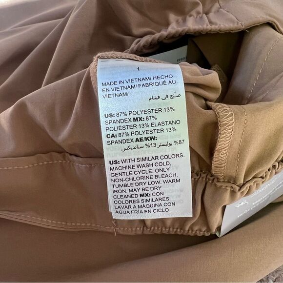 Chicos Tan Zenergy Zip Front Cropped Lightweight Pants - Picture 12 of 12